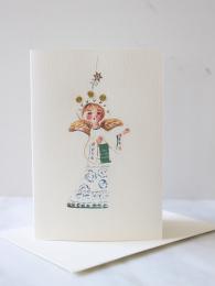 Elena Deshmukh Greeting Cards at Sally Bourne Interiors Muswell Hill Christmas Angel Card Christmas Cards